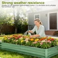thumbnail image 4 of Easy DIY 6x3x1ft Raised Garden Bed Kit, Galvanized Steel Planter Box, Open-Bottom Design with Ground Stakes, Rust-Resistant and Easy Assembly, 4 of 10