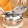 thumbnail image 3 of Up to 65% off Kitchen Gadgets Household Stainless Steel Fryer With Strainer And Temperature Control Mini Fryer Kitchen Organizers and Storage, 3 of 9