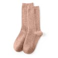 thumbnail image 2 of Women's Casual Home Solid Color Mid-Calf Socks, Warm Wool, Polyester, One Size Fits Shoe Sizes 35-42, 2 of 4