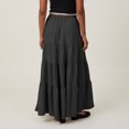 thumbnail image 2 of Besolor Maxi Skirt for Women Elastic Waist Drawstring Ruffle Tiered A-Line Summer Beach Boho Flowy Long Skirts, 2 of 4