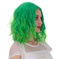 thumbnail image 2 of Curly Synthetic Fashion short Hair Wig Wig Green Women's Wigs wig, 2 of 6