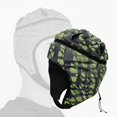 thumbnail image 3 of Almencla Chapeau de Gardien de But EVA Rugby Soccer Protection Tête Vert, 3 of 8