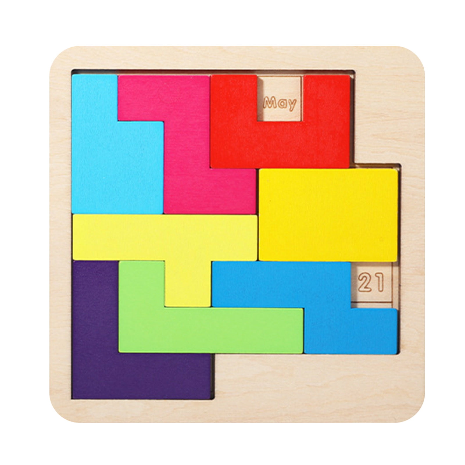 Daily Calendar Puzzle (Month And Day 365 Modes Different Spellings ) For Child Adult Gift A New Spelling EveryDay Calendar Puzzle 14.8x14.8cm