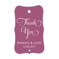 thumbnail image 1 of 100 PCS Thank You Custom Made Hang Tags Personalized Wedding Favor Gift Paper Tags, 1 of 1