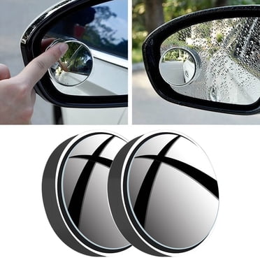 2-Pack Car Blind Spot Mirrors - HD Wide Angle Suction Cup Rearview Mirror with 360° Rotating Frame & Shatterproof Design for Safe Driving