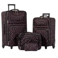 thumbnail image 1 of Jetstream Atlantic Softside 4 Piece Luggage Set, Rolling Suitcase Set: 25 Inch Checked Luggage, Carry On Suitcase, Tote Bag & Toiletry Kit, 1 of 9