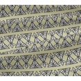 thumbnail image 5 of oneOone Viscose Jersey Fabric Floral & Triangle Block Print Sewing Fabric BTY 60 Inch Wide, 5 of 5