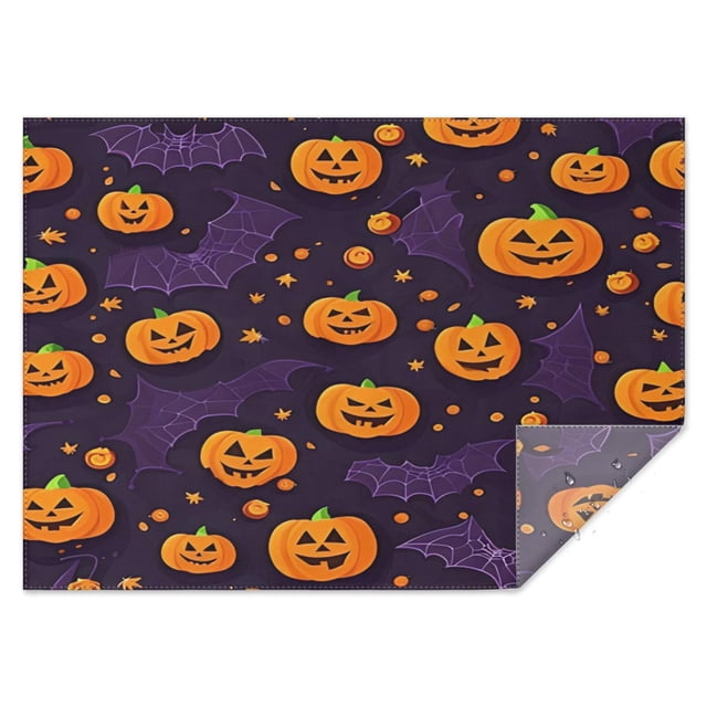 Happy Halloween Table Cloth Wrinkle Resistant Washable Tablecolths Table Covers Pumpkin Spooky Rectangle Table Cloths for Halloween Party Decorations Favors