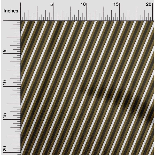 oneOone Viscose Chiffon Fabric Diagonal Stripe Printed Craft Fabric BTY 42 Inches Wide