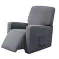 thumbnail image 4 of Housse Extensible pour Canapé Inclinable, Douce et Antipoussière, Housse de Protection pour Garçon de Repos, Mobilier, Gris, 4 of 8