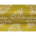 thumbnail image 5 of oneOone Velvet Medium Yellow Fabric Block Craft Projects Decor Fabric Printed By The Yard 58 Inch Wide, 5 of 5