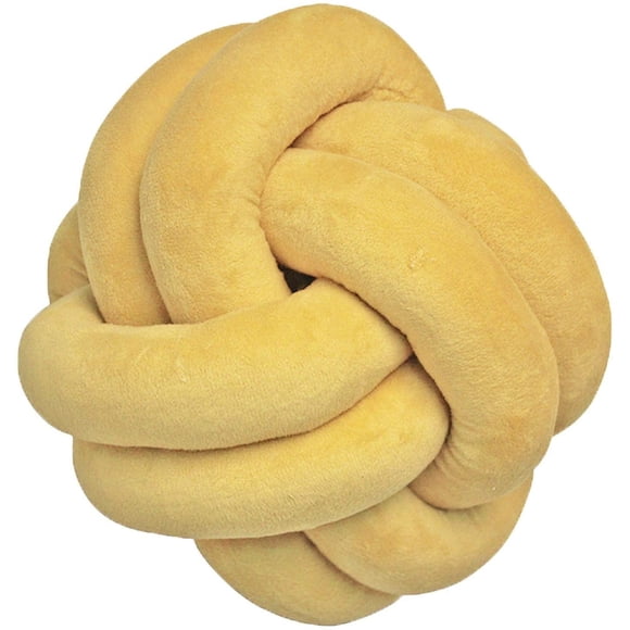 Knot Ball Pillow Household Throw Pillow Decoration Knot Pillow Home Decorative Cushion - Modern Home Sofa Decor Pillows Pillow 9.8inch-Yellow