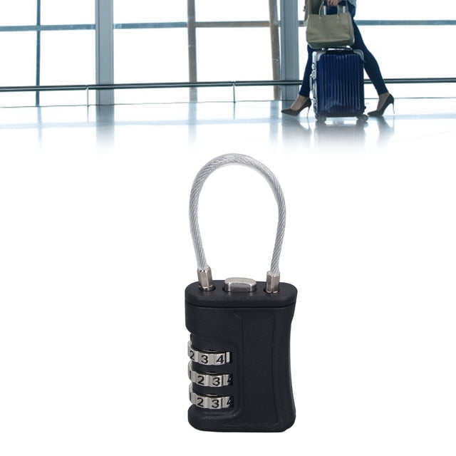 Sonew TSA Luggage Locks, TSA Approved Cable Luggage Locks, Resettable 3 Digit TSA Combination Padlock Codes, for Travel Bag, Suit Case, Lockers, Gym, Bike Locks