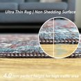 thumbnail image 3 of JV Home Tapis Oushak Rouge Brun 2'x3'3 Pouces Tapis Lavable Antidérapant, 3 of 7