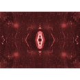 thumbnail image 1 of Ahgly Company Tapis d'Intérieur Rectangulaire Transitionnel Rouge Brique Feu Lavable à la Machine, 7 Pieds x 9 Pieds, 1 of 7