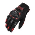 thumbnail image 1 of Red Motorcycle Riding Gloves Pair For Racing Motocross Bike Durable Protective Gloves With Grip Control Palm Width 3.74-3.94 Inches Breathable Gloves 5.29 Oz, 1 of 6