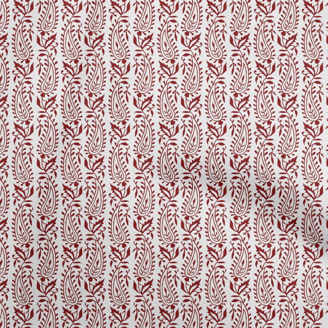 oneOone Polyester Spandex Maroon Fabric Block Fabric For Sewing Printed Craft Fabric By The Yard 56 Inch Wide-JY