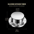 thumbnail image 2 of Cooking UtensilsKitchen Timer Clock with Loud Alarm Mechanical Backup Stainless Steel Body for Precise Cooking Vessels# end start# s# Mechanical Kitchen Timer Designed for accurate countdown and, 2 of 7