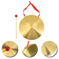 thumbnail image 2 of Loud Chinese Gong Instrument Portable Copper Gong Warning Percussion Instrument, 2 of 9