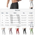 thumbnail image 2 of Ceisia Men Solid Color Loose Casual Pants Elastic Waist Drawstring Sports Gift Work Trousers, 2 of 4