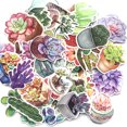 thumbnail image 1 of 71PCS Luggage Sticker Cartoon Plant Suitcase Decal Car Sticker Graffiti Sticker, 1 of 9