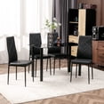 thumbnail image 2 of HOMCOM Dining Table Set Modern Kitchen Table and Chairs Set 5 Pieces, 2 of 10