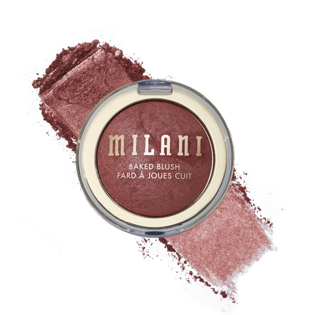 Milani Fard à Joues Cuit Granita Glow Fard à Joues Cuit Longue Tenue sur Tuile de Terre Cuite Italienne avec Fini Poudre Marbré Rose-Pêche, Fini Poudre Ultrafin et Couleur Rayonnante jusqu'à 12 H; Soyeux, s'Estompe et s'Accruit Facilement, Convient Aussi comme Garniture d'Ombre à Paupières Lumineuse.
