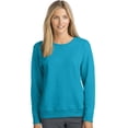 thumbnail image 1 of Hanes Womens ComfortSoft EcoSmart Crewneck Sweatshirt, 2XL, Bold Blue Heather, 2, 1 of 5