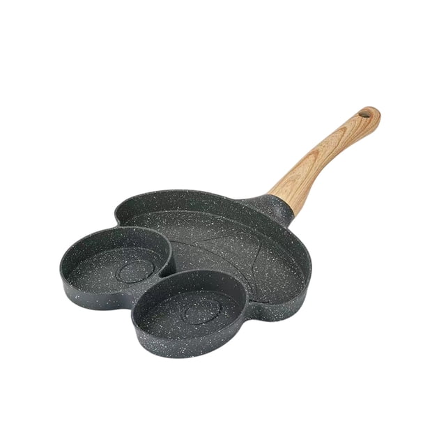 Fesfesfes Flat Bottom Non Stick Frying Pan for Breakfast Eggs Pancakes Omelette Mini Size Small Pan Even Heating Easy to Clean Stovetop Compatible Home Kitchen Cooking Tool