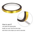 thumbnail image 4 of Unique Bargains Gold Tone Metalized Tape 1/2 Inch x 55 Yards Decor Tape for DIY, 4 of 6