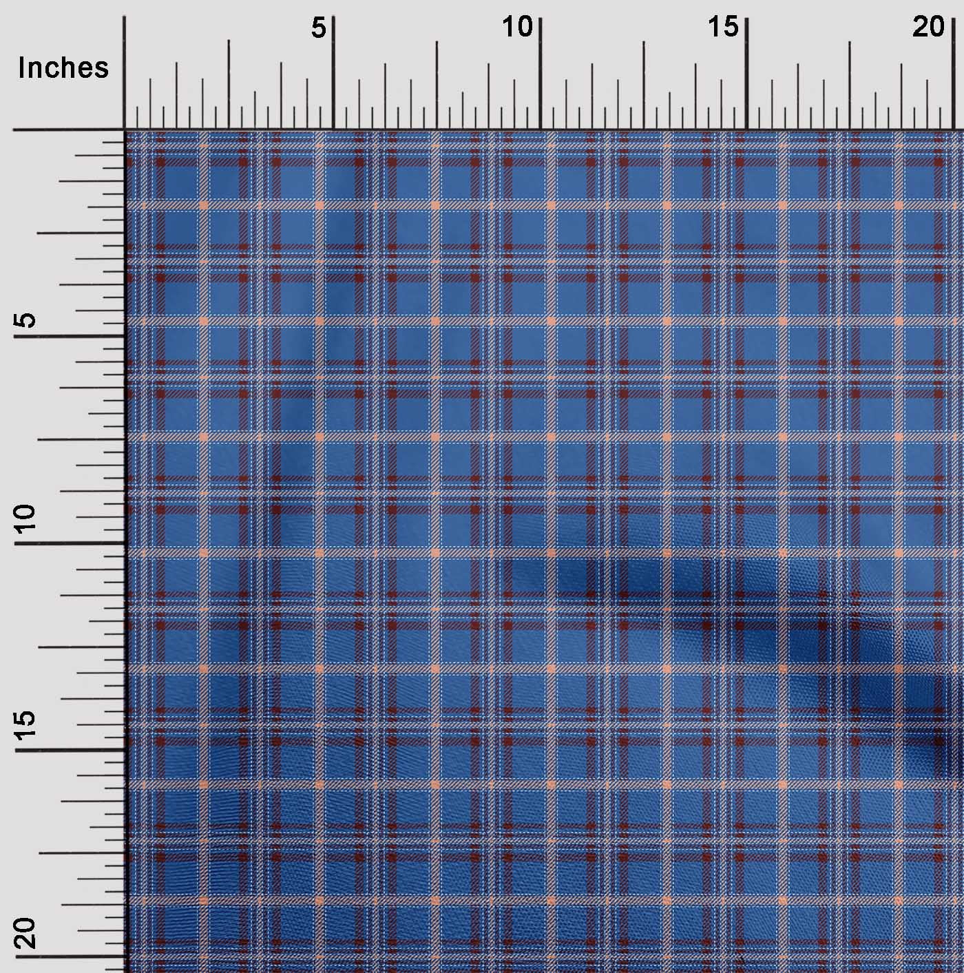 oneOone Viscose Chiffon Fabric Tartan Check Print Fabric By The Yard 42 Inch Wide