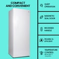 thumbnail image 3 of Koolatron 7.0 cu.ft Upright Freezer Low Frost Garage-Ready (198L), White, 3 of 8