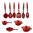 thumbnail image 1 of Fesfesfes 13 Piece Non Stick Cookware Set Pots and Pans with Lids Frying Pan Heat Proof Handles Even Heating Stovetop Oven Safe Home Kitchen Cooking Necessary, 1 of 5