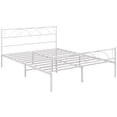 thumbnail image 1 of HOMCOM Full Bed Frame Metal Platform Bed Frame with Headboard Steel Slat, 1 of 10
