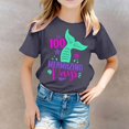 thumbnail image 2 of TZEWGL Chemise Décontractée pour Fille Garçon Mignonne à Imprimé Graphique Col Rond Manches Courtes Vêtements pour Infnants Taille 12-13T, 2 of 4