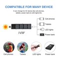 thumbnail image 4 of 14W Portable Solar Panel Charger Double USB 5V 3A Camping Foldable Solar Panel For Phone Charge Power Bank ,Easy to Install, 4 of 6