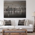 thumbnail image 4 of Design Art - Ligne d'Horizon de Chicago la Nuit Noir et Blanc, 4 of 5