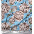 thumbnail image 1 of Soimoi Tissu Poly Georgette Imprimé de Fleurs de Trèfle au Mètre 52 Pouces de Large, 1 of 1