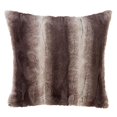 thumbnail image 1 of SARO 050.CT20S Coussin Décoratif de 20 Po en Fausse Fourrure à Imprimé Animal, Rempli de Poly - Chocolat, 1 of 1
