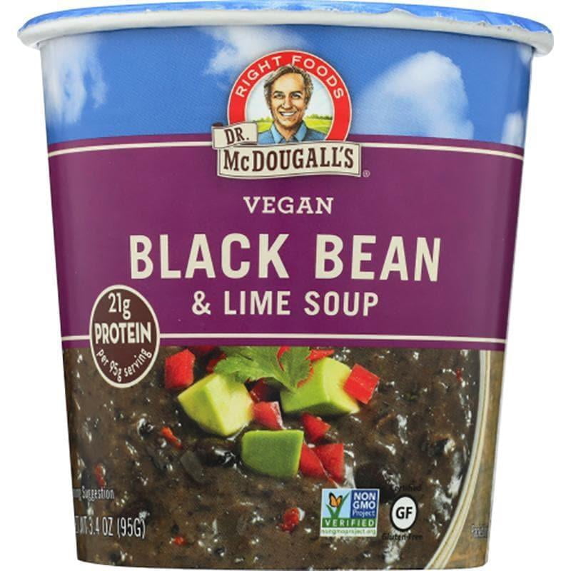 Dr McDougall’s – Black Bean and Lime Soup Cup, 3.4 oz