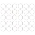 thumbnail image 1 of 30Pcs Hexagonal Cadre Creux en Résine Acier Inoxydable Lunette Ouverte Creux Pendentifs Moule pour Diyaxagon L, 1 of 14