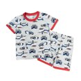 thumbnail image 1 of Tenue d'Été pour Petit Garçon, Ensemble T-Shirt à Col Rond Imprimé Voiture et Short, Pyjama Garçon 5T, 1 of 2