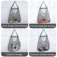 thumbnail image 4 of Oleegame 1 Pce Sac de Rangement pour Produits Ménagers Fruits et Légumes Sac Double en Maille Sac Pliable Sac de Courses Sac Réutilisable Sac de Rangement Recyclé Sac Double, 4 of 8