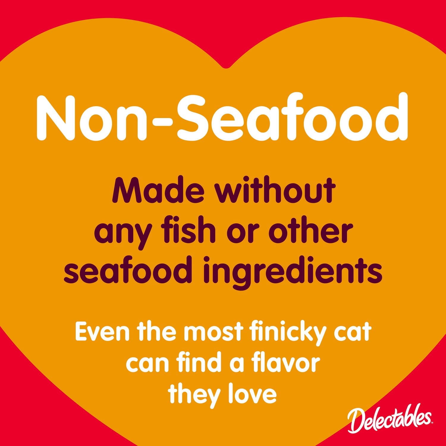 Delectables Bisque Sans Fruits de Mer Friandises Humides pour Chats Assortiment de 12