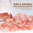 thumbnail image 2 of 2-in-1 Himalayan Salt Lamp & Ultrasonic Essential Oil Diffuser, Aromatherapy Diffuser Cool Mist Humidifier, Original Therapy Lamp, 100% Pure Salt, Ambient Glow, 150ml (Marble) Marble, 2 of 4