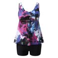 thumbnail image 1 of Tankini Bathing Suits For Women Floral Swim Suits  Women Two Piece Tummy Control Swimsuits Tankini Tops With Boyshorts, 1 of 9