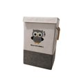 thumbnail image 3 of GROWTH TANK Cotton Linen Collapsible Storage Bin Folding for Laundry Clothes Living Room Owl, 3 of 9