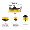 thumbnail image 2 of 4pcs Nylon Drill Brush Kit Tub Cleaner Scrubber Cleaning Brushes Set, 2 of 4