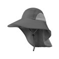 thumbnail image 2 of Wide Brim Bucket Hat Polyester Fisherman Visor for Vocation Outdoors Fishing Style C Dark Gray, 2 of 8