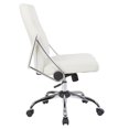 thumbnail image 4 of Faux Leather Chair in Cream with Chrome Base, 4 of 7
